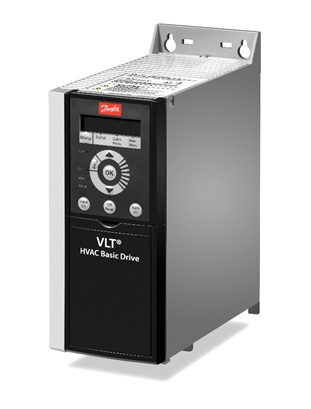 Преобразователь частоты VLT HVAC Basic Drive FC 101 2,2 кВт, ~380-480 В, IP 54, встроенная панель, базовая модификация