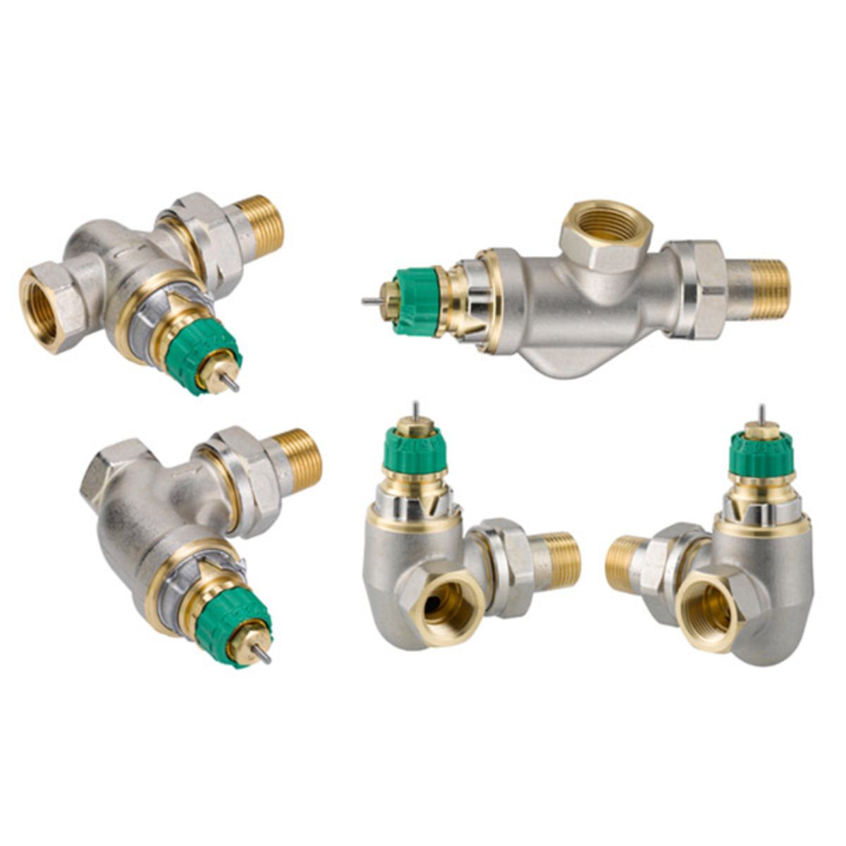 Клапаны RA-DV для двухтрубной насосной системы отопления, перепад давления на клапане 0,1–0,6 бар